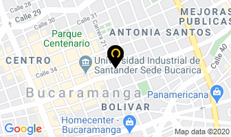 Mapa de Ofisoluciones G&m en Bucaramanga