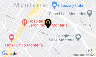Mapa de Olímpica Stereo en Montería