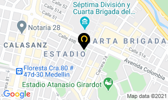 Mapa de Olsa International en Medellín