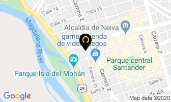 Mapa de O.m. Producciones en Neiva