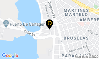Mapa de Omega Controls en Cartagena