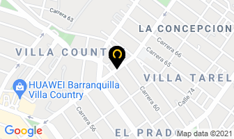 Mapa de Omega Glass Ltda. en Barranquilla