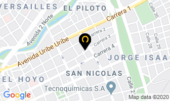 Mapa de Omega Ingenieros S.a. en Cali