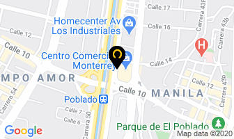 Mapa de Omega store en Medellín