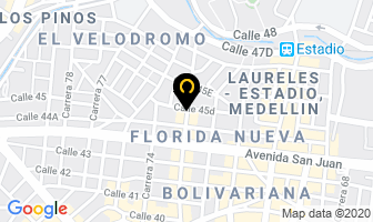 Mapa de Omniquímica en Medellín