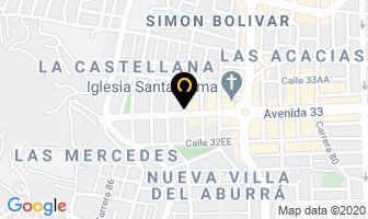 Mapa de On Line Colombia en Medellín