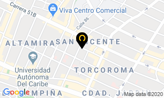 Mapa de Oncomedic Ltda. en Barranquilla
