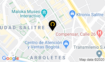 Mapa de Opción Internacional en Bogotá D.C
