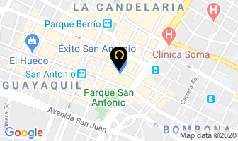 Mapa de Opcionarte en Medellín