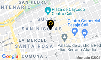 Mapa de Opti-urgencias en Cali