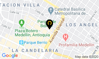Mapa de Optica 1 De Mayo en Medellín
