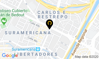 Mapa de Optica 20/20 S.a.s en Medellín