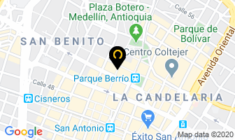 Mapa de Optica Alianza en Medellín