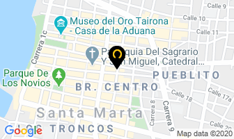 Mapa de Óptica Americana en Santa Marta