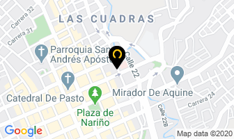 Mapa de Optica Andina en Pasto