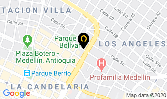 Mapa de Optica Atenas en Medellín