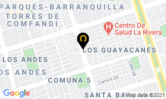 Mapa de Optica Barranquilla en Cali