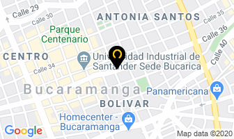Mapa de Optica Central E.u. en Bucaramanga