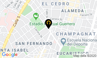 Mapa de Optica Centro Optico Social en Cali