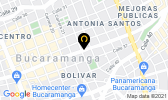 Mapa de Optica Centro Visión en Bucaramanga