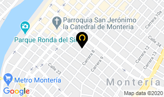 Mapa de Optica Colors Visión en Montería