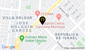 Mapa de Optica Confort Vision en Cali