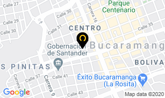 Mapa de Optica Contacto Visual Tu Optica en Bucaramanga