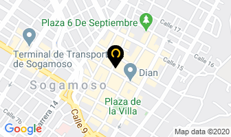 Mapa de Optica Cosmo Vision en Sogamoso