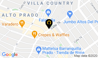 Mapa de Optica Del Norte en Barranquilla