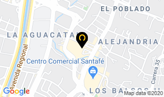 Mapa de Óptica Excellence en Medellín