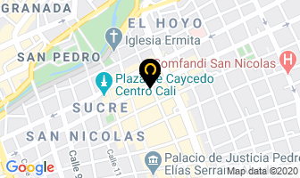Mapa de Optica Gafas Y Lentes en Cali