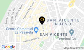 Mapa de Optica Garole en Cali