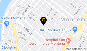 Mapa de Optica Isska en Montería