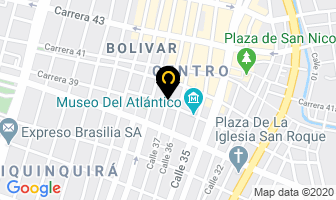 Mapa de Optica La 37 en Barranquilla