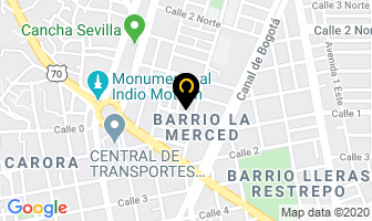 Mapa de Optica La Merced en Cúcuta