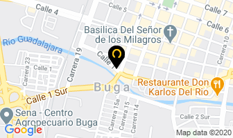Mapa de Optica La Merced en Buga