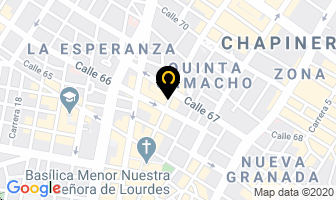 Mapa de Optica Lentes J. L. en Bogotá D.C