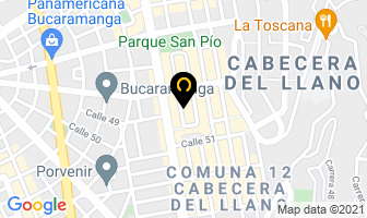 Mapa de Optica Lux en Bucaramanga