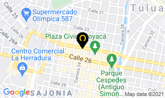 Mapa de Optica Millán en Tulua