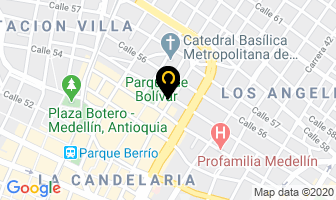 Mapa de Optica Moda Visual en Medellín