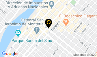 Mapa de Optica Mundo en Montería
