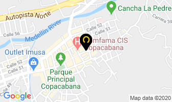 Mapa de Optica Planet Vision en Copacabana