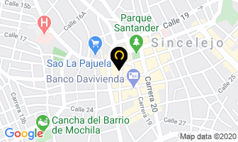 Mapa de Optica Popular en Sincelejo