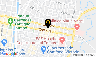 Mapa de Optica Salud Visual en Tulua
