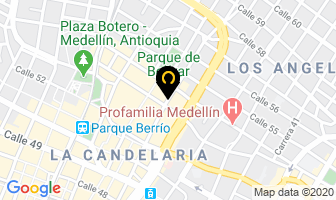 Mapa de Optica Santa Gema en Medellín