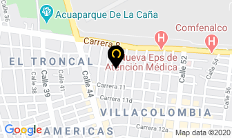 Mapa de Optica Santiago De Cali en Cali
