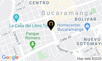 Mapa de Optica Social en Bucaramanga