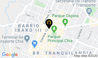 Mapa de Optica Solaris en Chía
