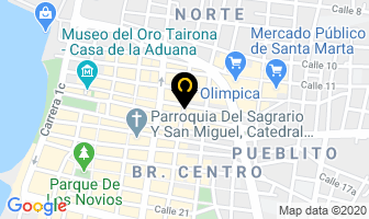 Mapa de Optica Star Visión en Santa Marta