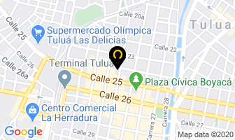Mapa de Optica Visage en Tulua